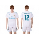 Real Madrid #12 Marcelo White Home Soccer Club Jersey