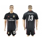 Real Madrid #13 K.Casilla Black Goalkeeper Soccer Club Jersey