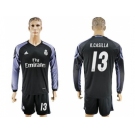Real Madrid #13 K.Casilla Sec Away Long Sleeves Soccer Club Jersey 1