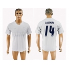 Real Madrid #14 Casemiro Marine Environmental Protection Home Soccer Club Jersey 1