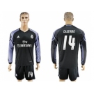 Real Madrid #14 Casemiro Sec Away Long Sleeves Soccer Club Jersey 1