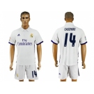 Real Madrid #14 Casemiro White Home Soccer Club Jersey3