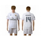 Real Madrid #14 Chicharito White Home Soccer Club Jersey1