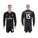 Real Madrid #15 F.Coentrao Away Long Sleeves Soccer Club Jersey