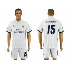 Real Madrid #15 F.Coentrao White Home Soccer Club Jersey2
