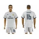 Real Madrid #16 Kovacic White Home Soccer Club Jersey4