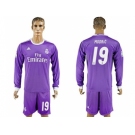 Real Madrid #19 Modric Away Long Sleeves Soccer Club Jersey 1