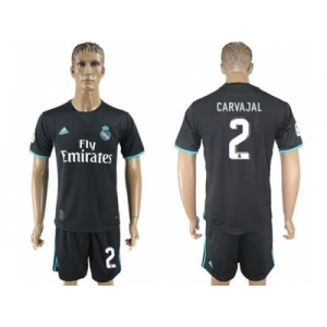 Real Madrid #2 Carvajal Away Soccer Club Jersey 1