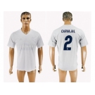 Real Madrid #2 Carvajal Marine Environmental Protection Home Soccer Club Jersey 1