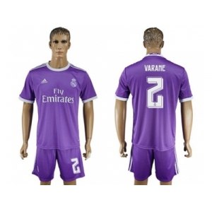 Real Madrid #2 Varane Away Soccer Club Jersey