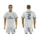 Real Madrid #2 Varane White Home Soccer Club Jersey