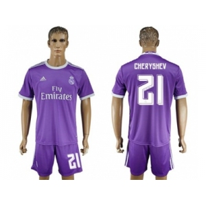 Real Madrid #21 Cheryshev Away Soccer Club Jerse