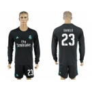 Real Madrid #23 Danilo Away Long Sleeves Soccer Club Jersey