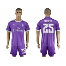 Real Madrid #25 Pacheco Away Soccer Club Jersey
