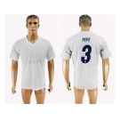 Real Madrid #3 Pepe Marine Environmental Protection Home Soccer Club Jersey 1