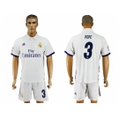 Real Madrid #3 Pepe White Home Soccer Club Jersey2