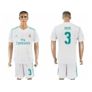 Real Madrid #3 Pepe White Home Soccer Club Jersey