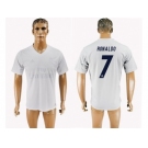 Real Madrid #7 Ronaldo Marine Environmental Protection Home Soccer Club Jersey 1