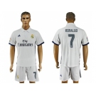 Real Madrid #7 Ronaldo White Home Soccer Club Jersey4