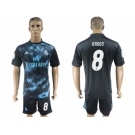 Real Madrid #8 Kroos Away Soccer Club Jersey 4