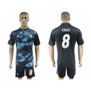 Real Madrid #8 Kroos Away Soccer Club Jersey 4