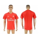 Real Madrid Blank Red Goalkeeper Soccer Club Jersey