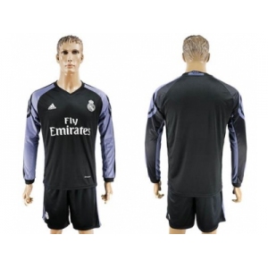 Real Madrid Blank Sec Away Long Sleeves Soccer Club Jersey 1