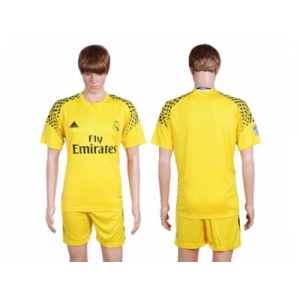 Real Madrid Blank Yellow Goalkeeper Soccer Club Jersey