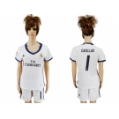 Women's Real Madrid #1 Casillas Home Soccer Club Jersey