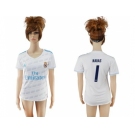 Women's Real Madrid #1 Navas Home Soccer Club Jersey1