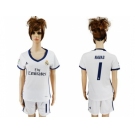Women's Real Madrid #1 Navas Home Soccer Club Jersey2
