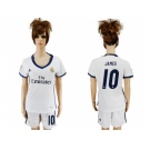 Women's Real Madrid #10 James Home Soccer Club Jersey3