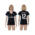 Women's Real Madrid #12 Marcelo Away Soccer Club Jersey