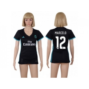 Women's Real Madrid #12 Marcelo Away Soccer Club Jersey