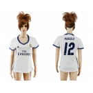 Women's Real Madrid #12 Marcelo Home Soccer Club Jersey4