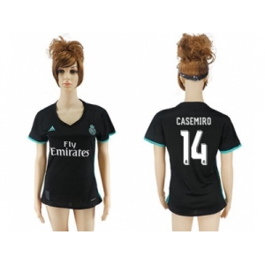 Women's Real Madrid #14 Casemiro Away Soccer Club Jersey