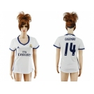 Women's Real Madrid #14 Casemiro Home Soccer Club Jersey3