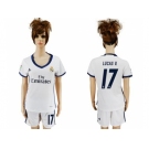 Women's Real Madrid #17 Lucas V. Home Soccer Club Jersey2