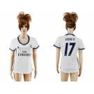Women's Real Madrid #17 Lucas V. Home Soccer Club Jersey3