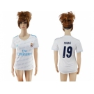 Women's Real Madrid #19 Modric Home Soccer Club Jersey2