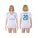 Women's Real Madrid #20 Asensio Home Soccer Club Jersey