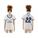 Women's Real Madrid #22 Isco Home Soccer Club Jersey3