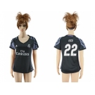 Women's Real Madrid #22 Isco Sec Away Soccer Club Jersey