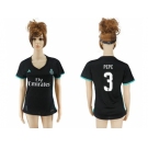 Women's Real Madrid #3 Pepe Away Soccer Club Jersey