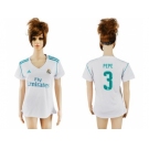 Women's Real Madrid #3 Pepe Home Soccer Club Jersey