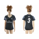 Women's Real Madrid #3 Pepe Sec Away Soccer Club Jersey