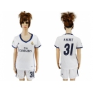 Women's Real Madrid #31 R.Yanez Home Soccer Club Jersey