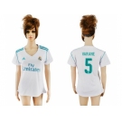 Women's Real Madrid #5 Varane Home Soccer Club Jersey
