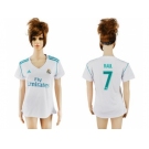 Women's Real Madrid #7 Raul Home Soccer Club Jersey