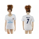 Women's Real Madrid #7 Ronaldo Home Soccer Club Jersey2